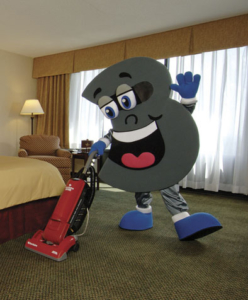 Corporate Character with Vacuum